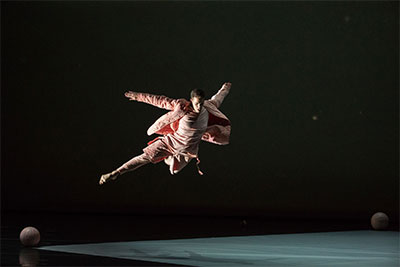 Albert Drake in Jonah Bokaer’s Rules of the Game performed as part of Dallas Symphony’s Soluna Festival at Winspear Opera House. Photo by Amitava Sarkar.