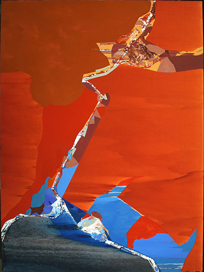 Dorothy Hood (1918-2000) Copper Signal, 1977 Oil on canvas, 109 1/2" x 81" Art Museum of South Texas Collection.