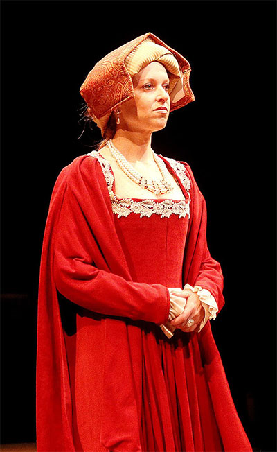 Kara Greenberg as Katherine of Aragon. Photo by Pin Lim/Forest Photography. 