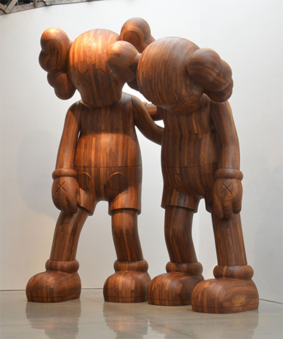 KAWS, ALONG THE WAY, 2013. Wood. Overall:96 7/8 ×75 ×51 1/4 in. (246 ×190.5 ×130.18 cm) Collection of the Artist.