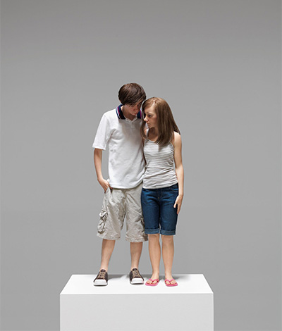 mueck ron scale couple young houston museum fine arts master mixed courtesy