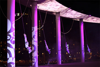 Amy Myers, Nicole Whiteside, Anika Jones and Amber Tarcha in Blue Lapis Light’s Radiance. Photo by Amitava Sarkar.