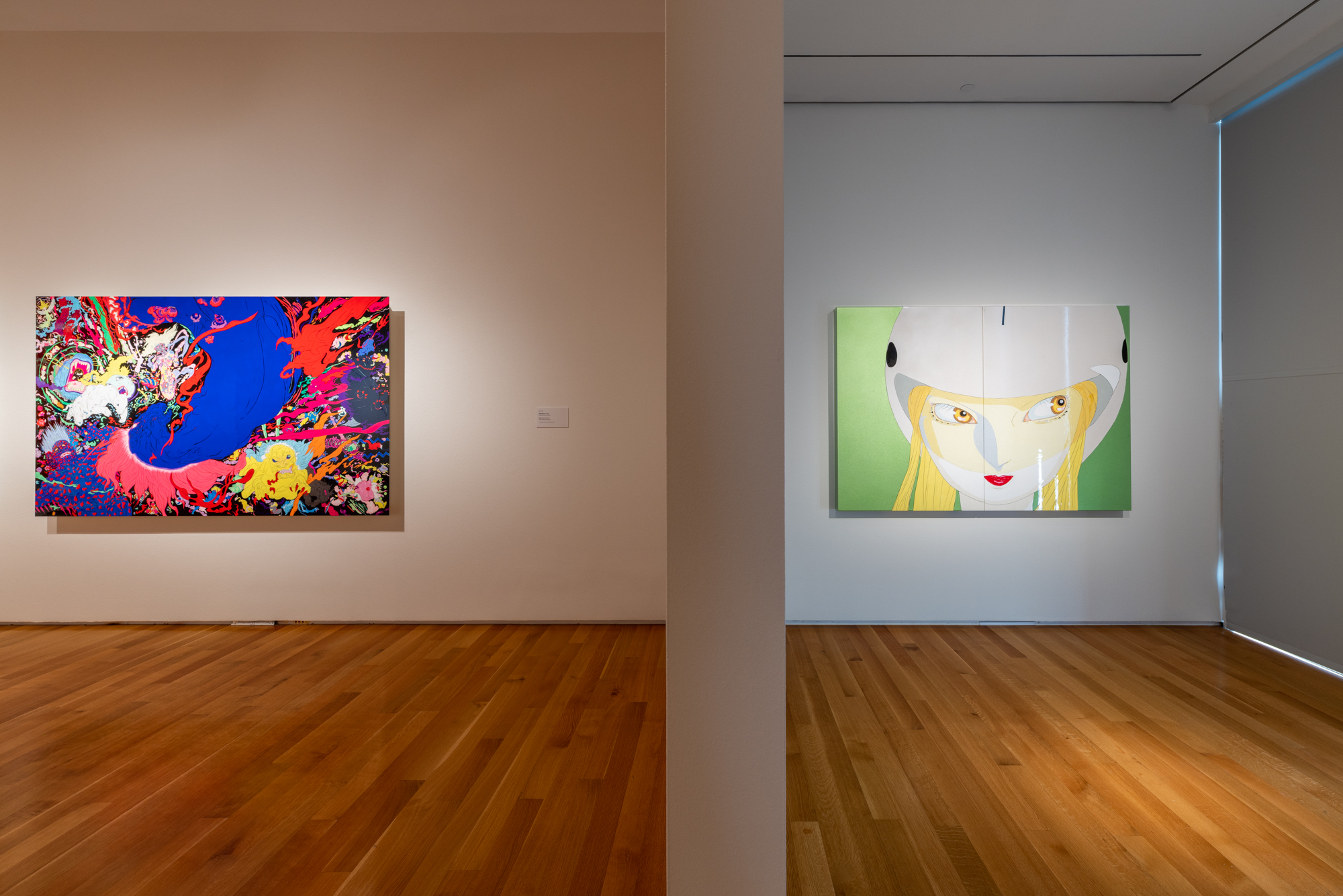 Installation view of Yoshitaka Amano: Big Bang at Asia Society Texas Center.