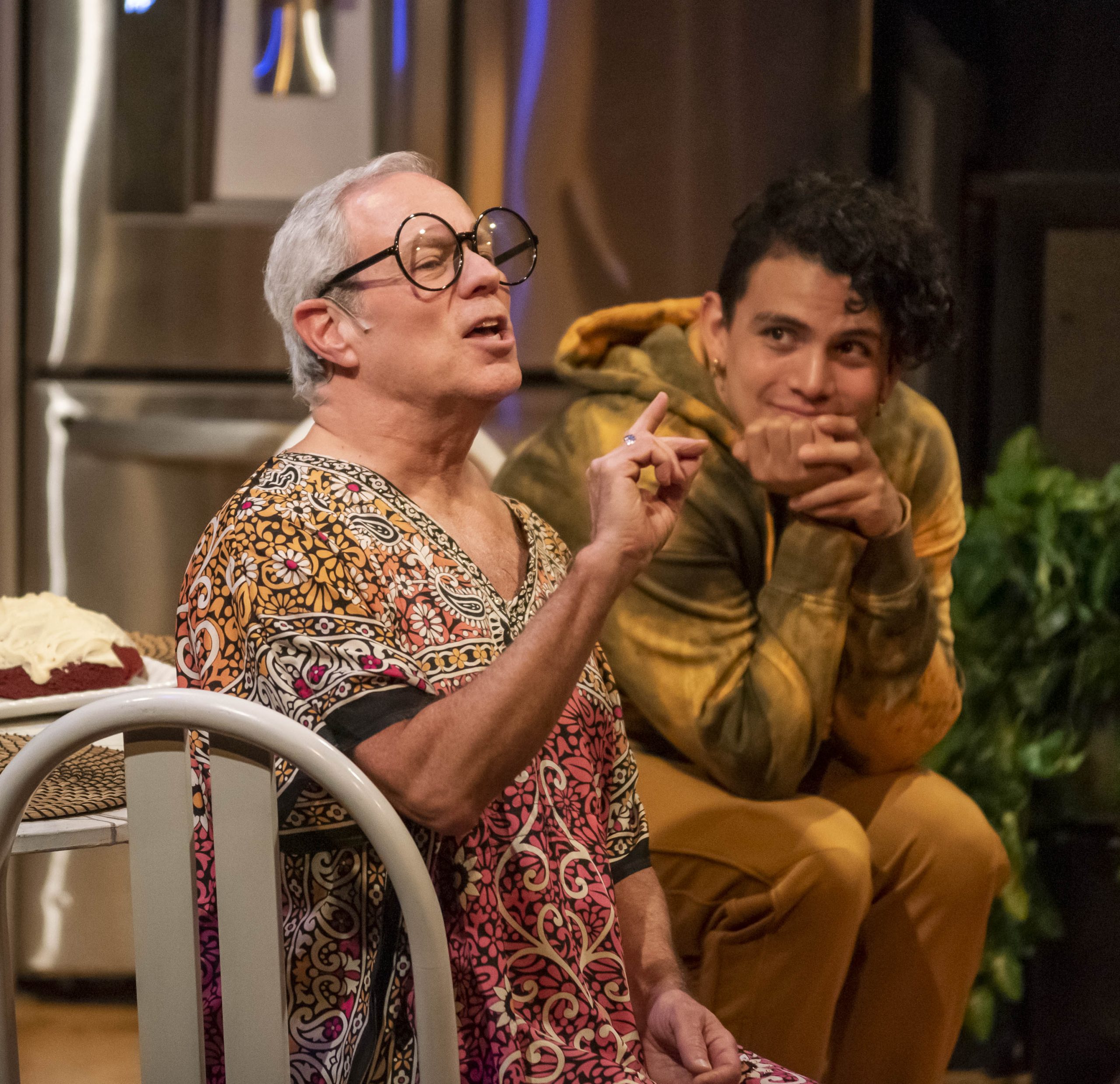 Jon Morehous and Edson Montenegro in the Uptown Players production of Silver Foxes.