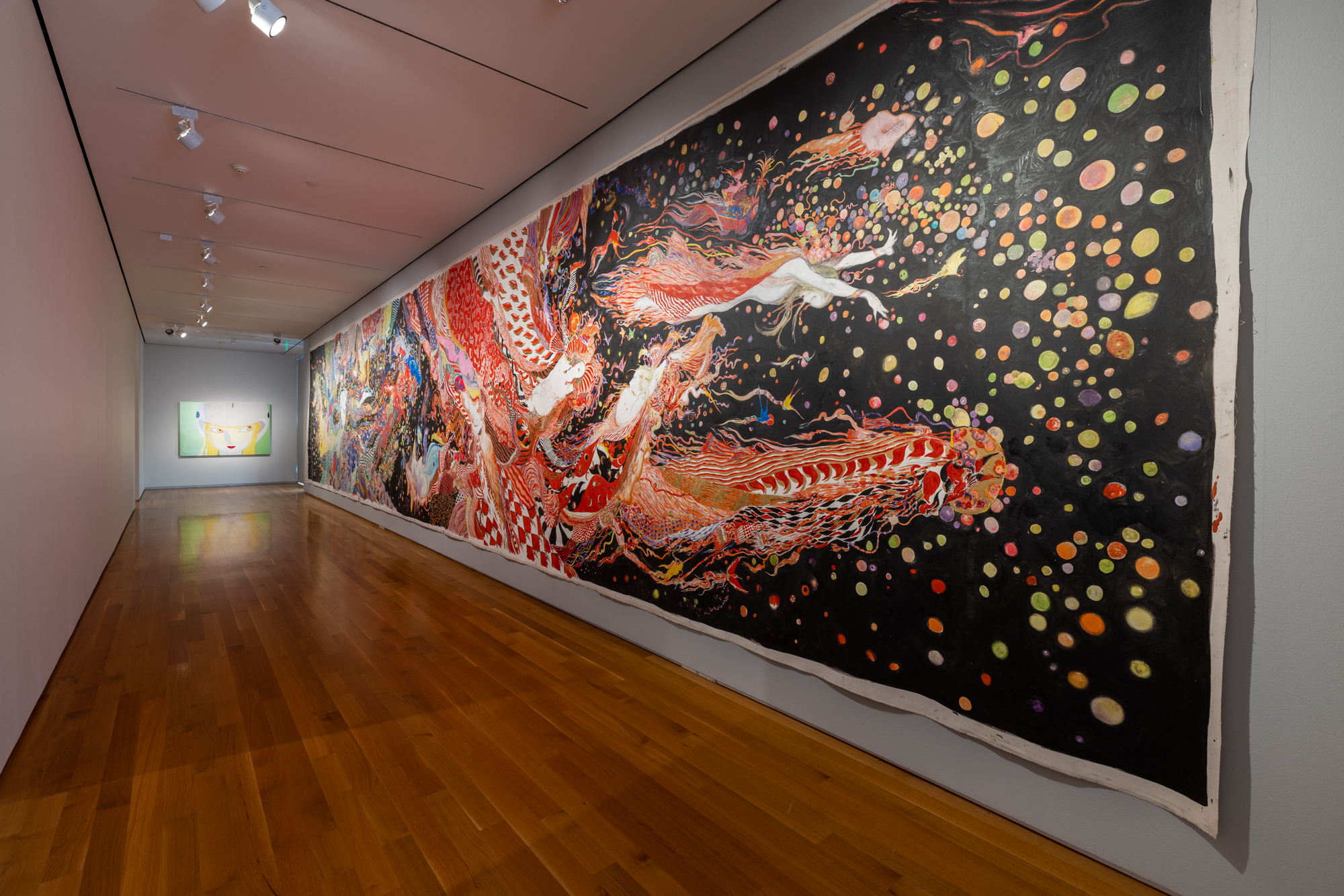 Installation view of Yoshitaka Amano: Big Bang at Asia Society Texas Center.