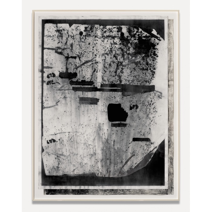 Jamal Cyrus, Moon Eats Sun, 2010, Graphite powder on paper, Courtesy of the artist and Inman Gallery, Houston, TX, Photo by Thomas R. DuBrock.