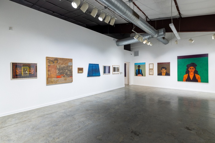 Installation View: César A. Martínez 2026 Lifetime Achievement Award in the Visual Arts Exhibition at Art League Houston. Photo by Alex Barber, courtesy of Art League Houston.